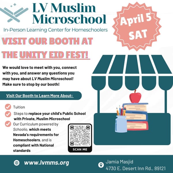 🎉 VISIT OUR BOOTH AT THE UNITY EID FEST! 🎉